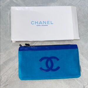 CHANEL Vibrant Blue Pouch